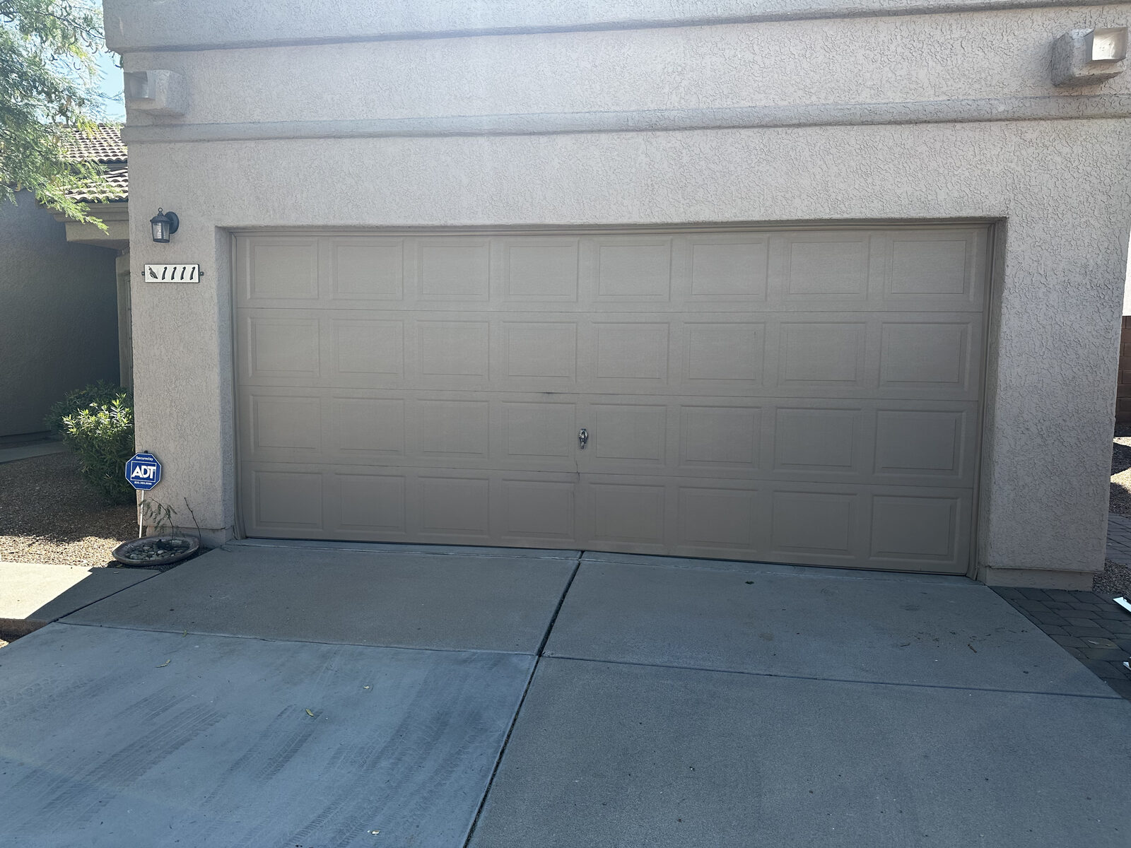 Residential garage door panel